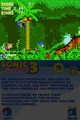Sonic Classic Collection Screenshot 1